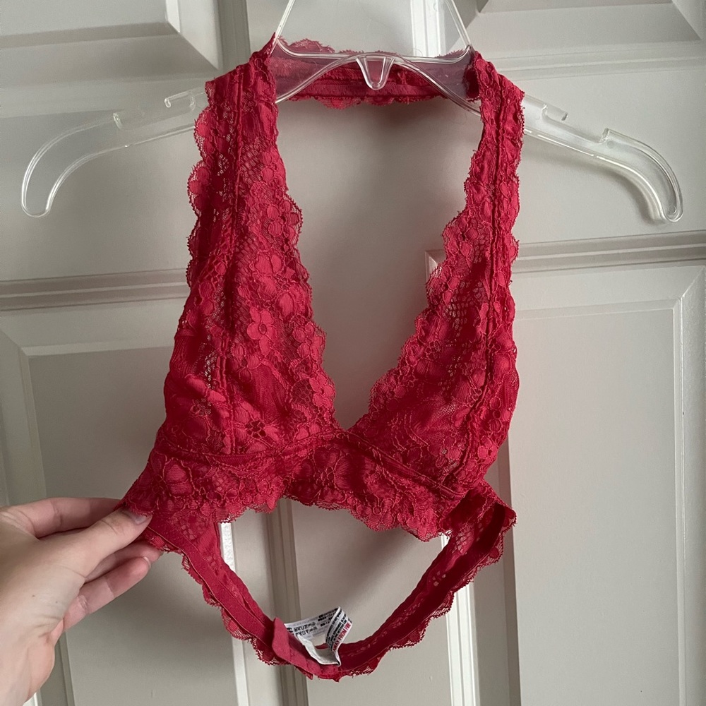 Free people intimately halter bra